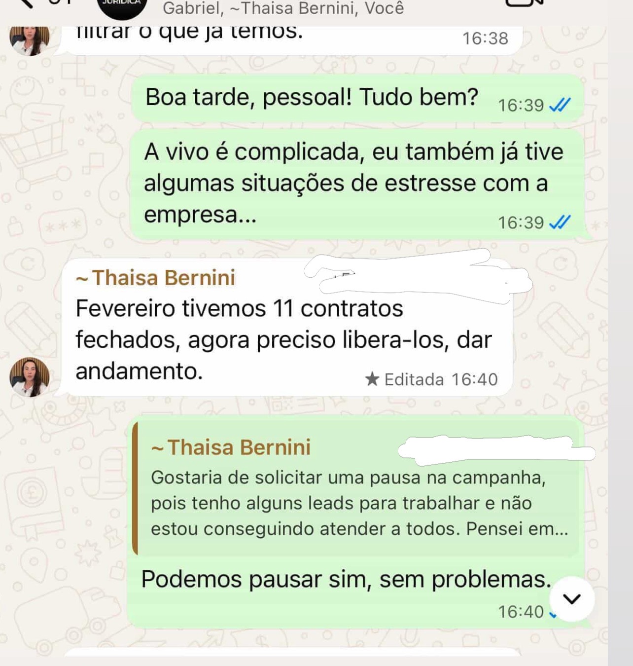 Prova visual do case da Thaísa